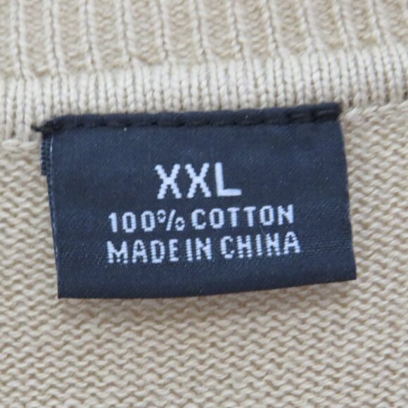 Claiborne* Men's Long Sleeve V-Neck Straight Ribbed Hem Argyle Sweater~ Size XXL - Picture 4 of 10